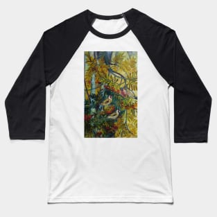 Goldfinches in the sorb-tree "sorbus aucuparia " Baseball T-Shirt